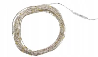 ISO 7266 Světelný řetěz na baterie 100 LED teplá bílá 10m 