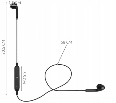 ISO 6917 Bluetooth sluchátka černé