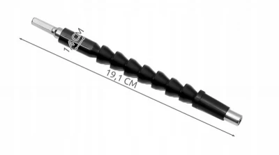 ISO 7610  Flexibilní prodlužovací nástavec pro uchycení bitů 20 cm