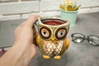 Master Hrnček Sova 340ml modrá