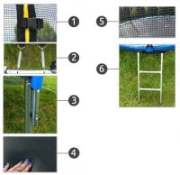Malatec 2215 Trampolína 183 cm + vonkajšia ochranná sieť + rebrík