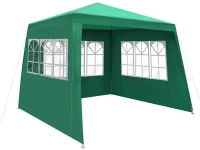 Malatec 1656 Zahradní párty stan 3 x 3 m + 3 boční stěny zelený