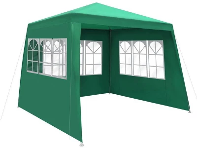 Malatec 1656 Zahradní párty stan 3 x 3 m + 3 boční stěny zelený
