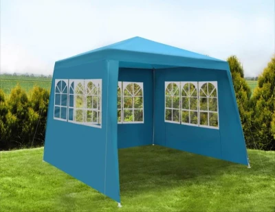 Malatec 1655 Zahradní párty stan 3 x 3 m + 3 boční stěny modrý