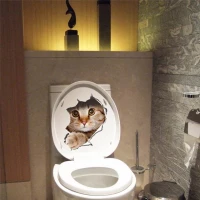 Master 3D Samolepiace dekorácie nielen na WC mačka