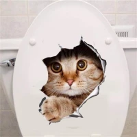 Master 3D Samolepící dekorace nejen na WC kočka