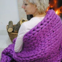 GFT Priadza pre ručné pletenie fialová 31m