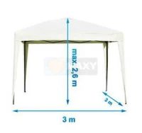 Malatec 150 Zahradní altán skládací 3 x 3 m zelený