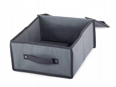 Verk 01320 Úložná krabica s odklápacím vekom 30x30x15cm šedá