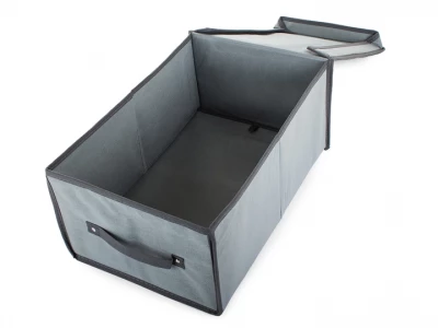 Verk 01321 Úložná krabica s odklápacím vekom 45x30x20cm šedá