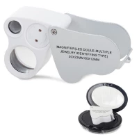 Verk Skladacia mineralogická lupa LED - zväčšenie 30,60x