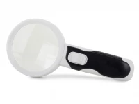 Verk 09112 LED lupa s vyměnitelnými čočkami 2v1 bílá