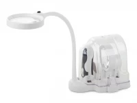 Verk 09112 LED lupa s vyměnitelnými čočkami 2v1 bílá