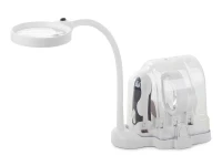 Verk 09112 LED lupa s vyměnitelnými čočkami 2v1 bílá