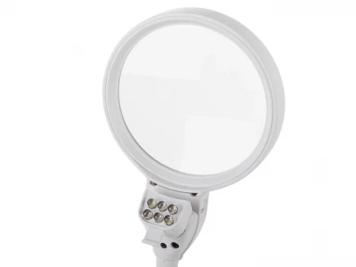 Verk 09112 LED lupa s vyměnitelnými čočkami 2v1 bílá