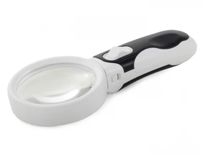 Verk 09112 LED lupa s vyměnitelnými čočkami 2v1 bílá