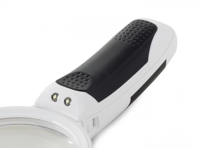 Verk 09112 LED lupa s vyměnitelnými čočkami 2v1 bílá