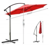 Malatec 2255 Slunečník červený 350cm 