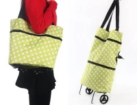 GFT W201 Multifunkčná nákupná taška s kolieskami zelená