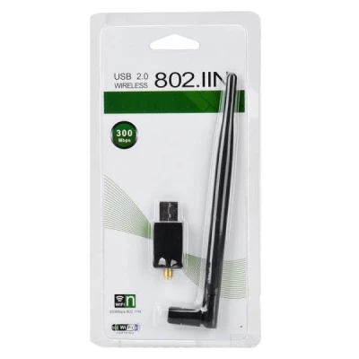 ISO 8007 Wi-Fi adaptér s odnímatelnou anténou USB 300Mbps