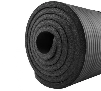 ISO 7869 Fitness podložka na cvičenie 181 x 62 cm čierna