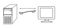 ISO Video kabel VGA-SVGA 2m, ferritové stínění