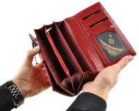 ZAGATTO Kožená peněženka dámská červená RFID II
