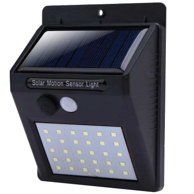 Verk 01390 Solárne vonkajšie 30 LED SMD osvetlenie s pohybovým senzorom