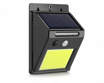 Verk 01391 Solární venkovní 48 LED COB osvětlení s pohybovým senzorem 