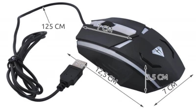 ISO 1215 Herná optická myš Gamer