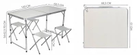 Trizand 7893 Skladací kempingový set pre 4 osoby