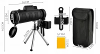 ISO 7883 Teleskop na telefón so statívom, ZOOM 50x