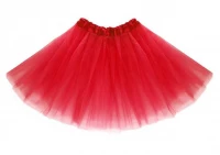 ISO Tylová sukně červená