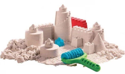 GFT Tekutý kinetický písek velký set 1000 g + formičky 