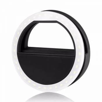 KIK KX7989 Selfie Ring Light univerzálne LED svetlo čierna