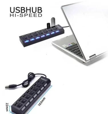 Mini USB Hub 7 Port High Speed Hub
