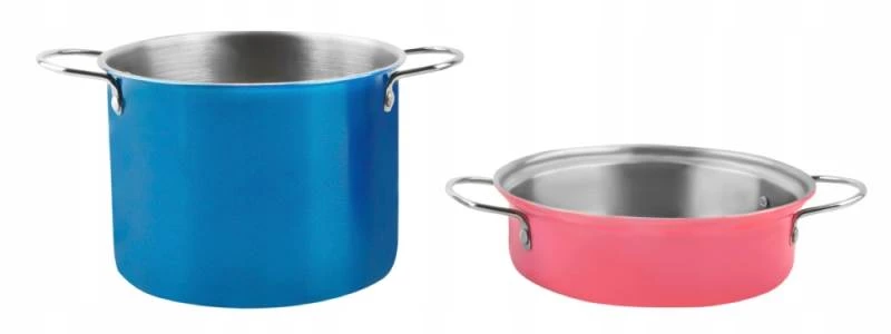 ISO 8246 Sada kovového nádobí pro děti barevná 11dílů