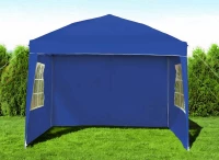 Malatec 2194 Zahradní altán skládací 3 x 3 m + 3 boční stěny modrý