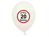 Master Narozeninové balónky 20 let 5ks