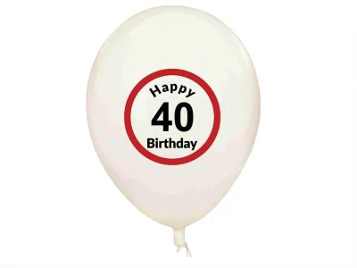 Master Narozeninové balónky 40 let 5ks