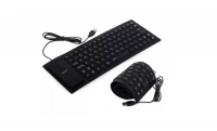 Verk 06179_CZ Flexibilní silikonová klávesnice k PC černá
