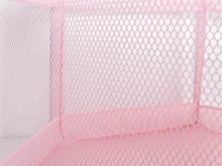 ISO 8493 Textilní ohrádka pro děti 115 x 65 cm růžová