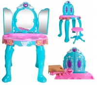 ISO 8488 Toaletní stolek pro holčičky + příslušenství XXL modrá