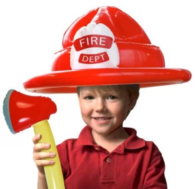 Kemis Nafukovací helma a sekera hasič 