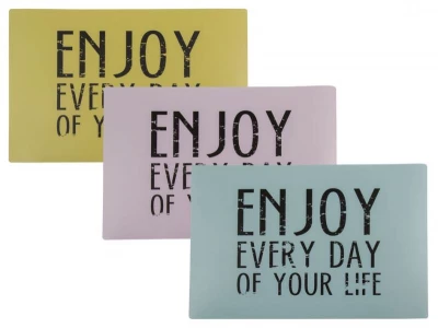 Kemis Plastové prostírání ENJOY EVERY DAY OF YOUR LIFE 44x30cm
