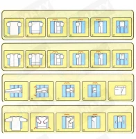 ISO Deska na skládání oblečení Clothes Folder S