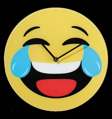 Kemis 79-3230 Nástěnné hodiny emoji Smích