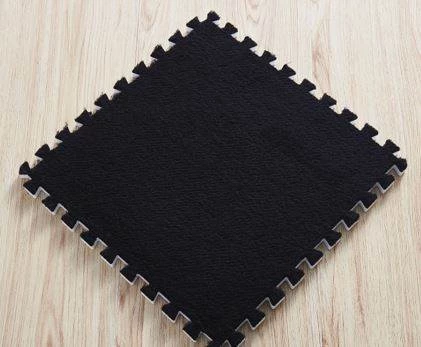 GFT Puzzle koberček 30 x 30 cm čierna 6ks
