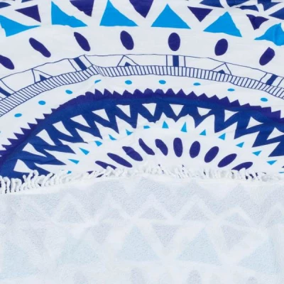 KIK Kulatá plážová deka mandala 150 cm