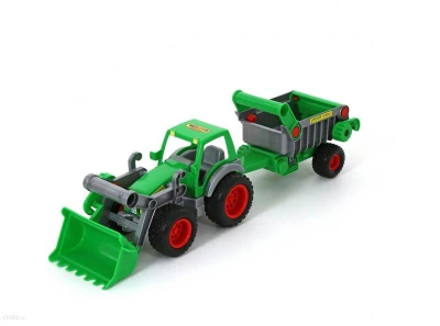 Polesie Traktor Farmár s lyžicou a prívesom 58 x 14,5 x 16,5 cm